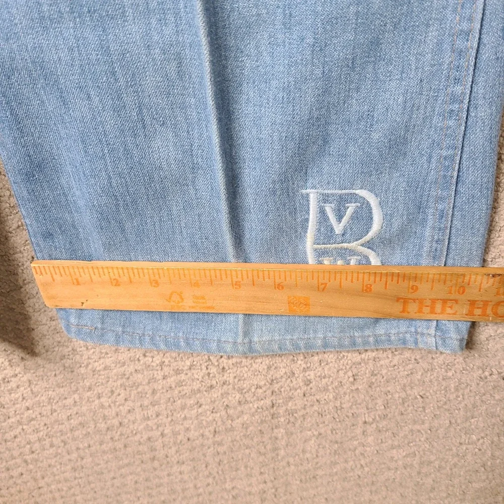 Vintage 70s Levis Jeans Mens‎ 42x32 Blue Light Wash Denim Embroidered 564